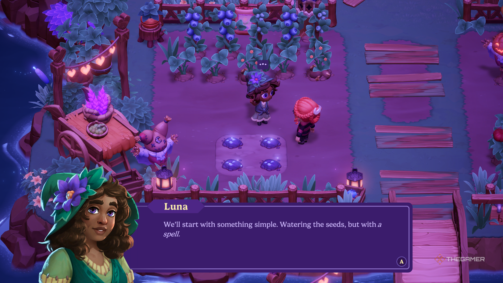 Moonlight Peaks uses magic on the crops. 