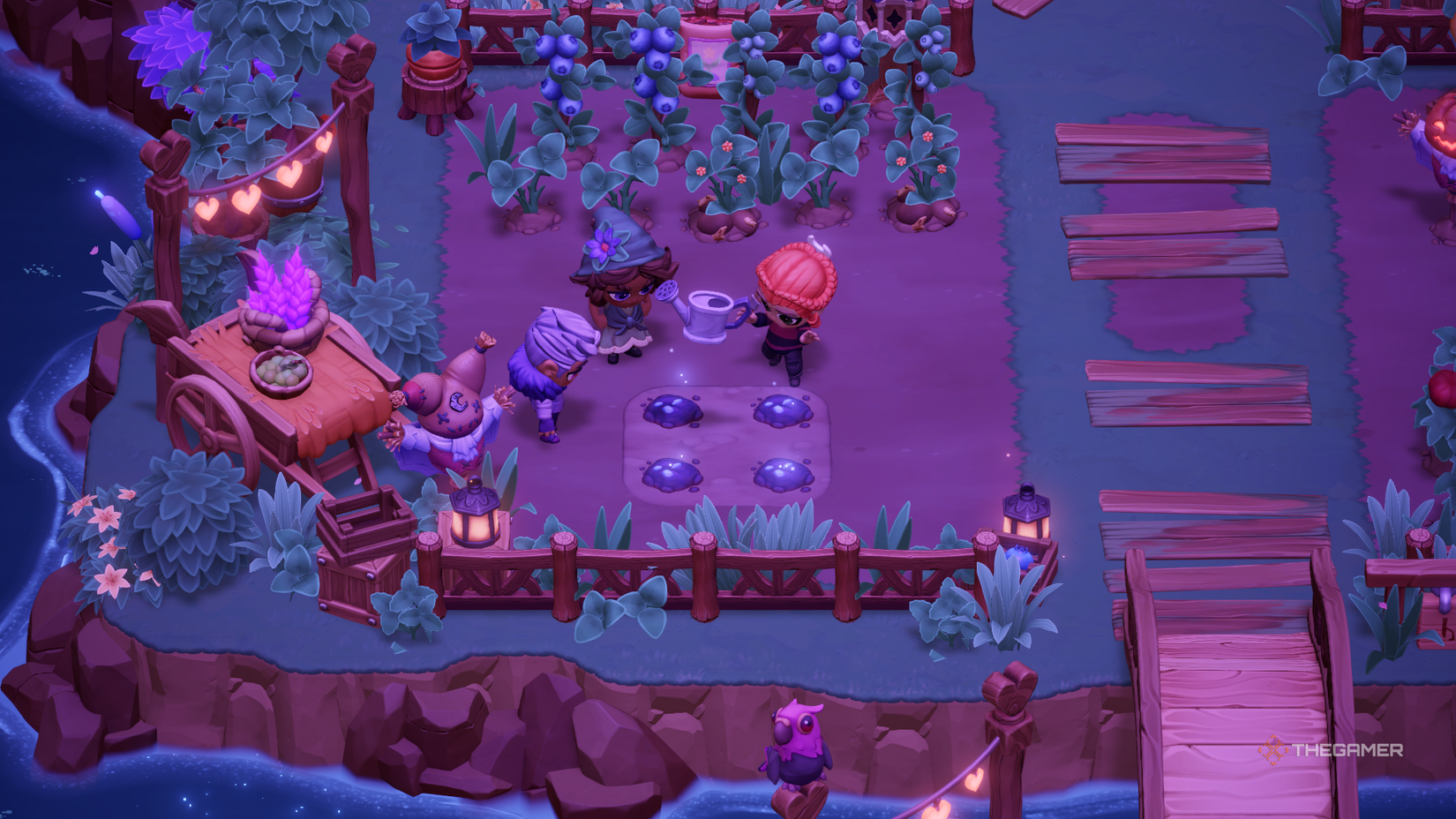 Moonlight Peaks uses magic on the crops. 