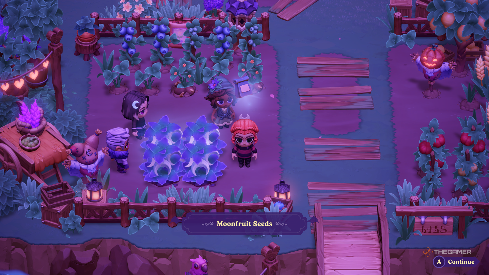 Moonlight Peaks uses magic on the crops. 
