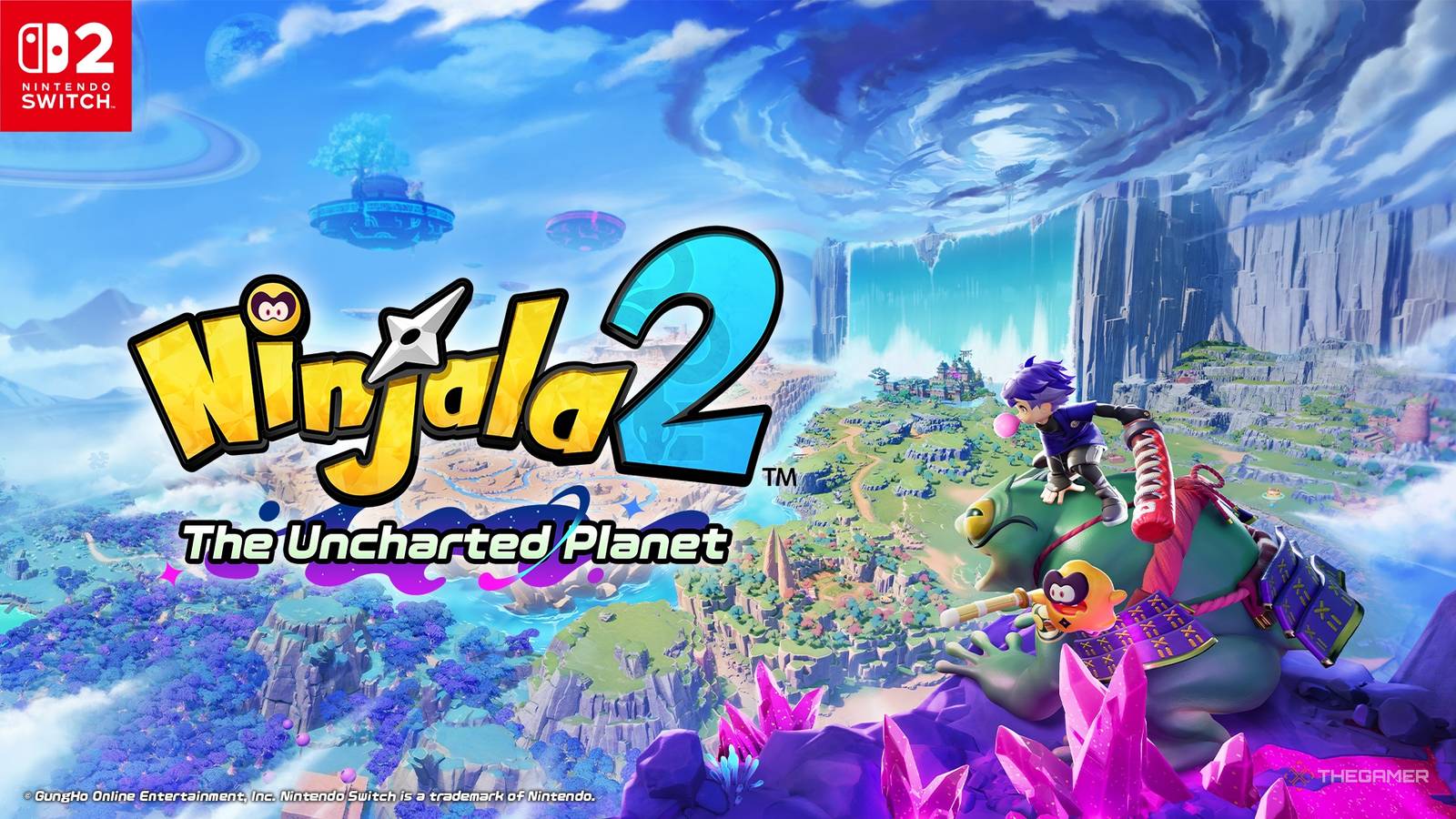 Ninjala 2: The Uncharted Planet key art.
