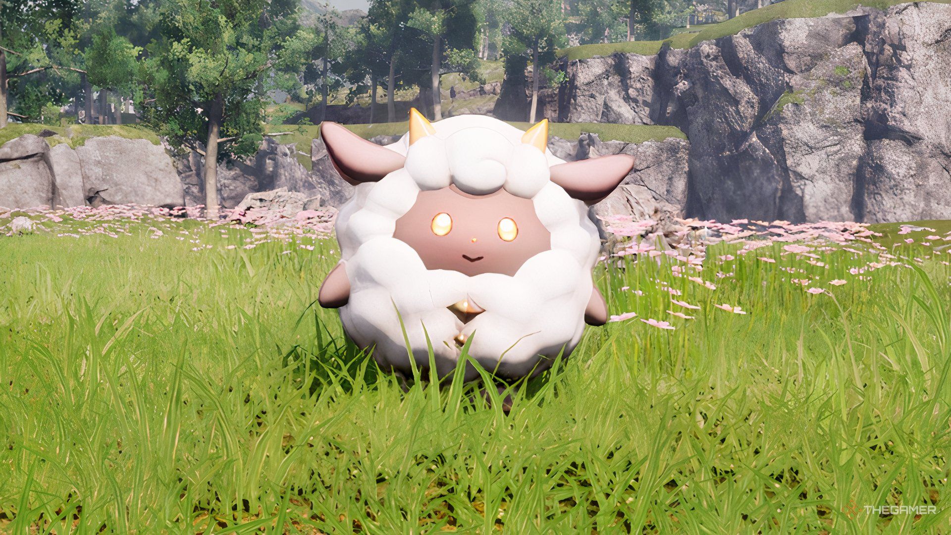 Pal is like a sheep stepping on the grass of Pal World.