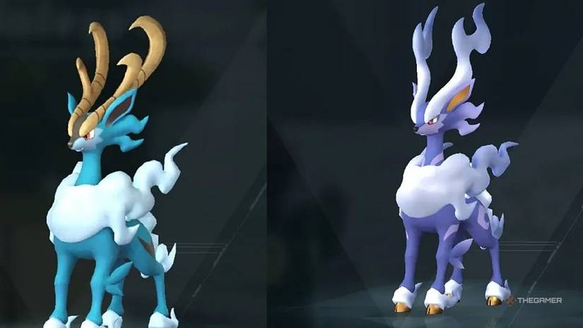 The original design for Fenglope in Palworld early access on the left, with the Palworld 1.0 redesign for Fenglope on the right.