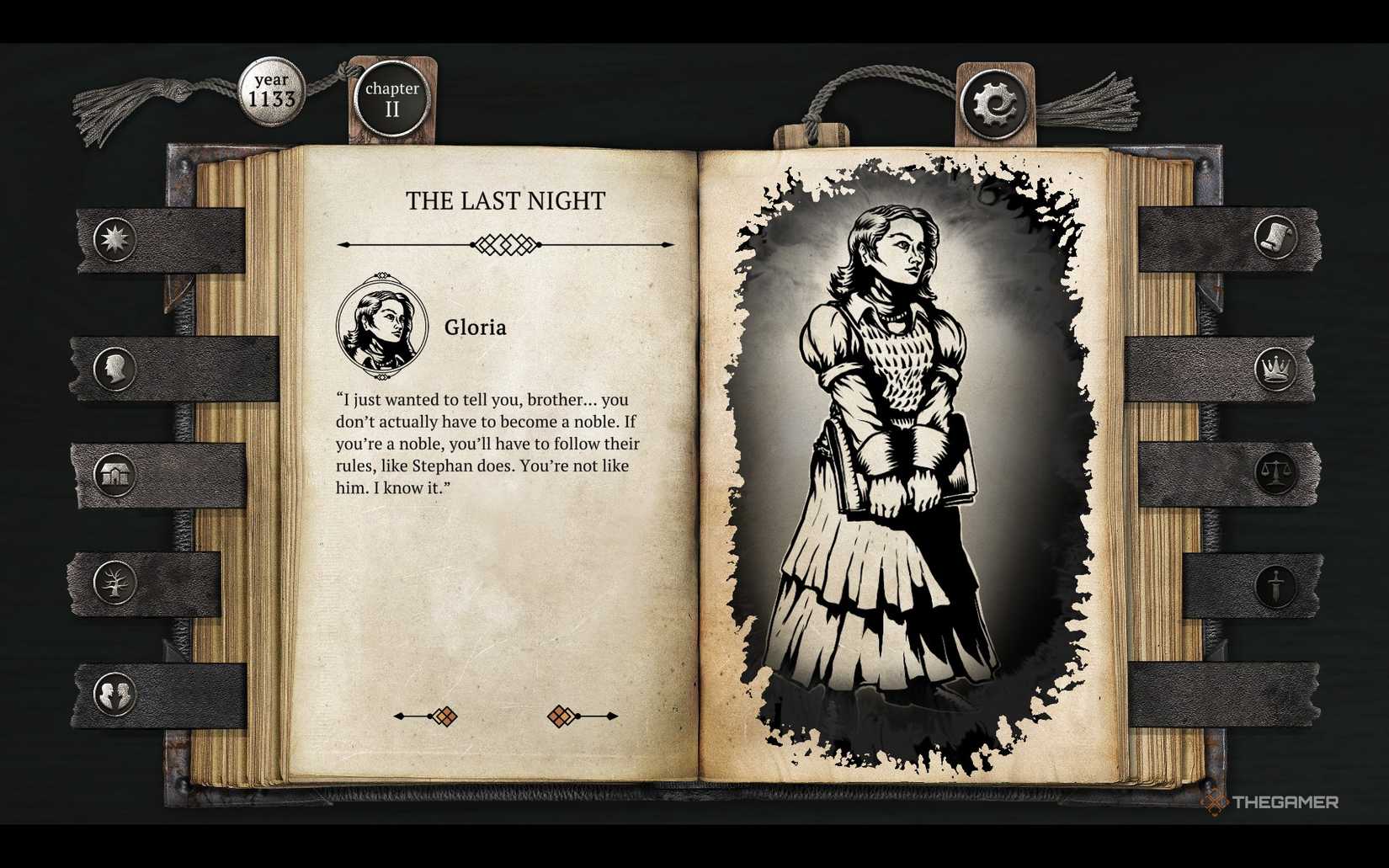Pagina della notte trascorsa con Gloria