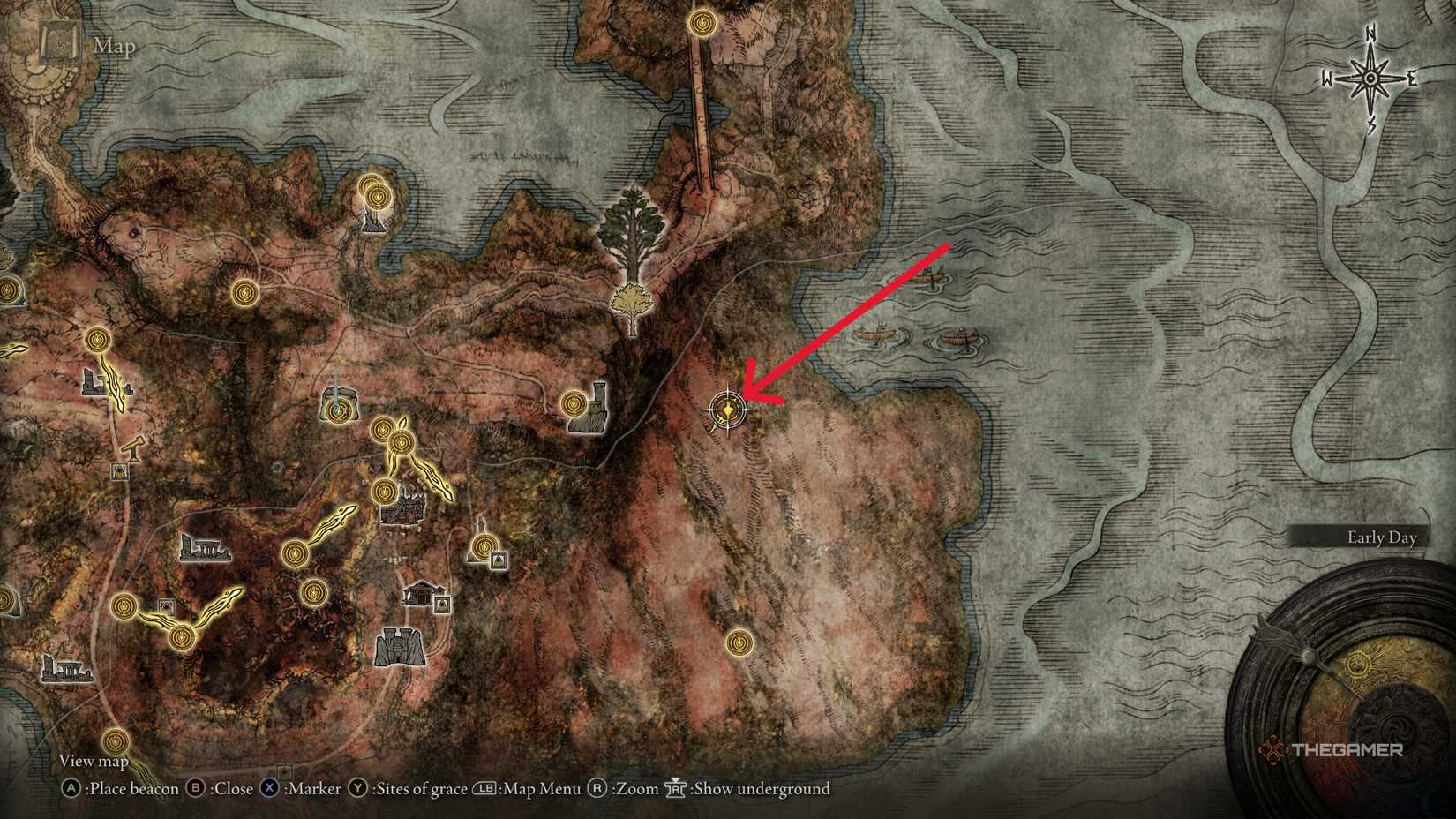 A player locating Leontiel's Greatsword and armor in Elden Ring Tarnished Edition.