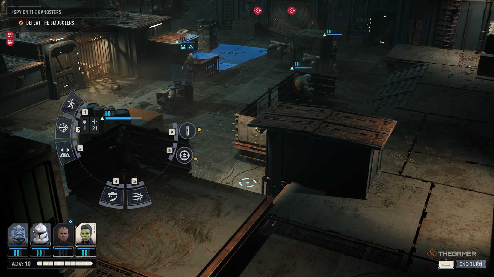 A player beating the Eavesdropping mission in Star Wars: Zero Company.