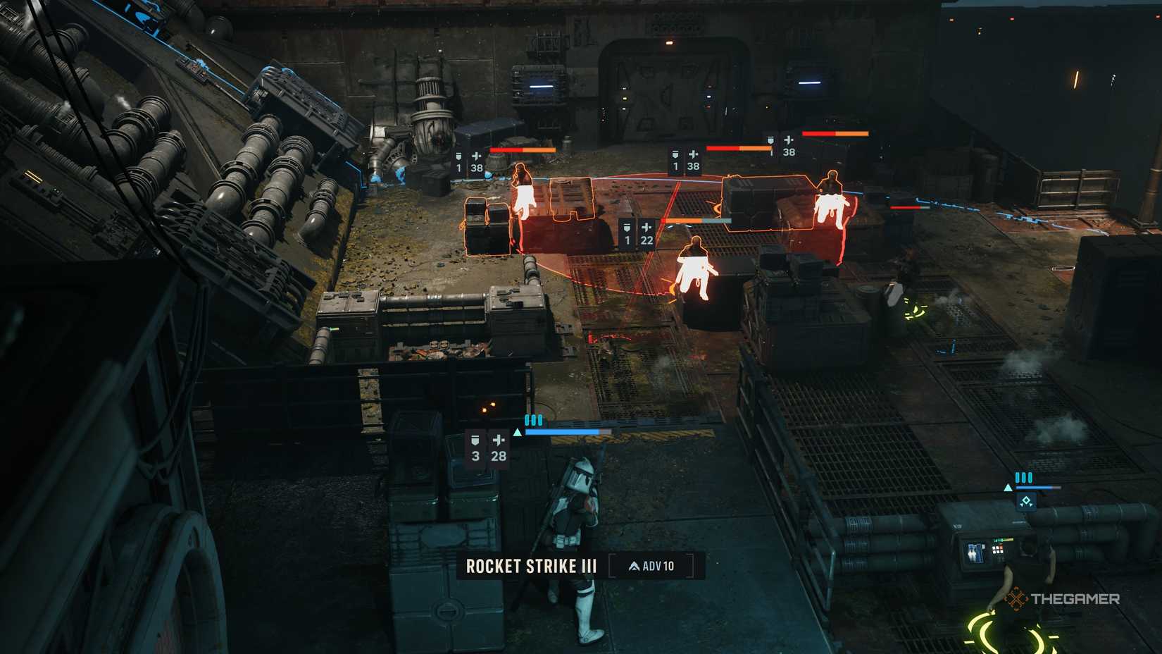 A player completing the Dark Waters mission in Star Wars Zero Company.