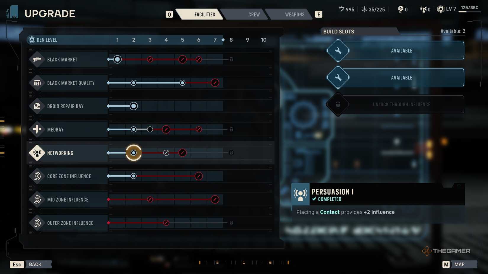 A player earning Influence and Contacts in Star Wars Zero Company.