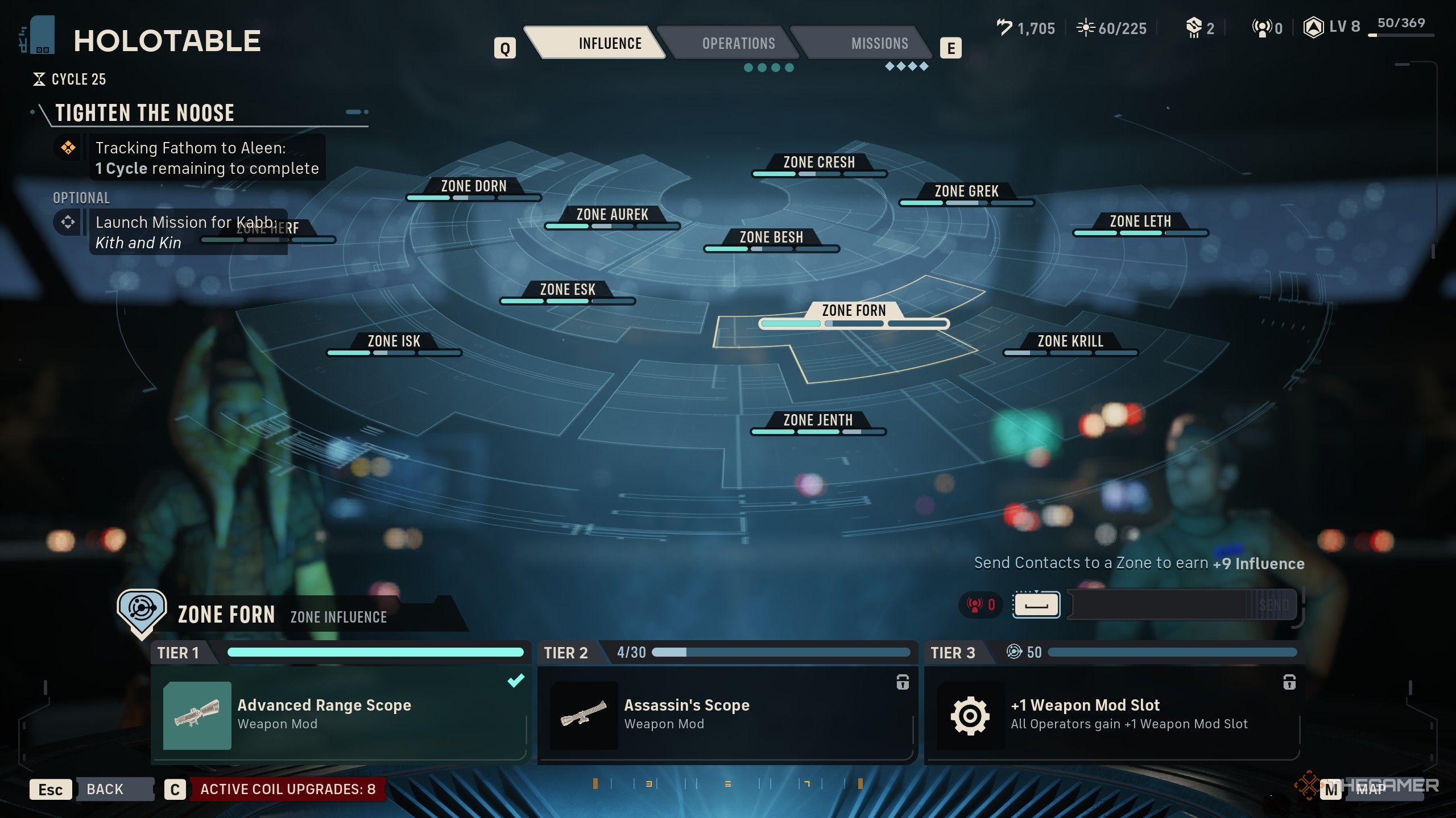 A player unlocking all weapon mod slots in Star Wars Zero Company.