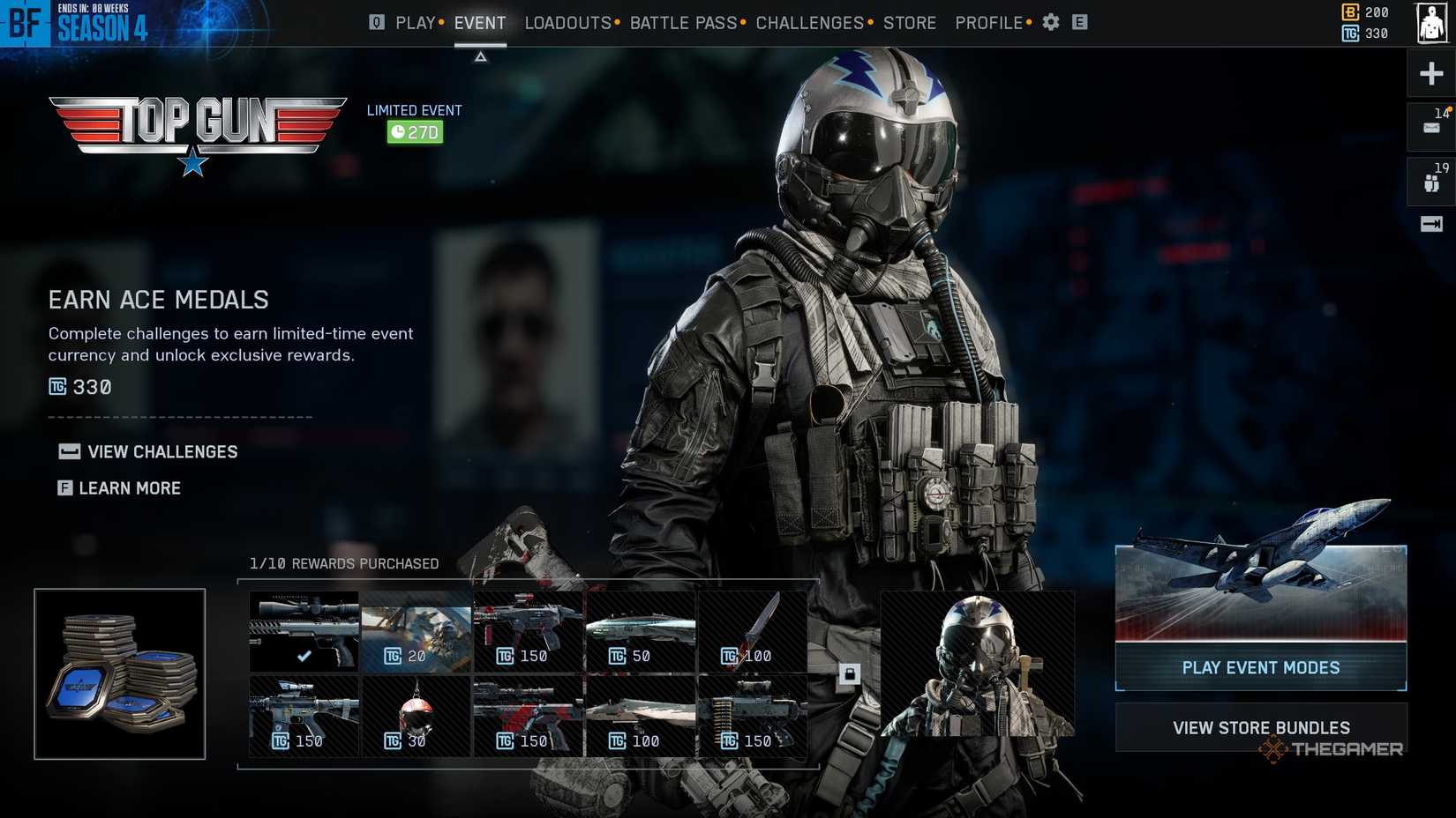 یاریزانێک کە نوێکردنەوەی ڕووداوی Top Gun لە Battlefield 6 تەواو دەکات.