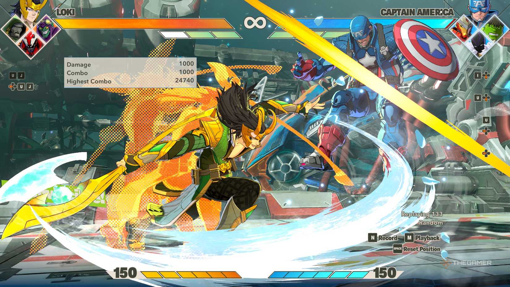 A player perfoming a Crossover and Counter in Marvel Tokon.