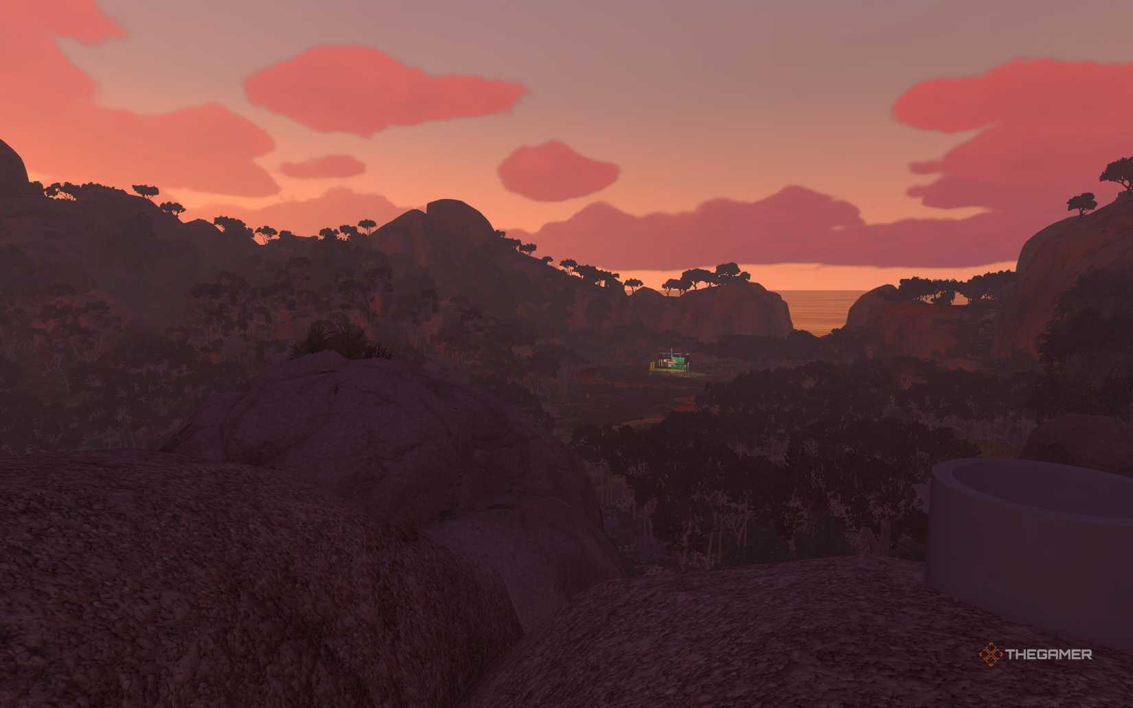 A sunset view in Big Walk.