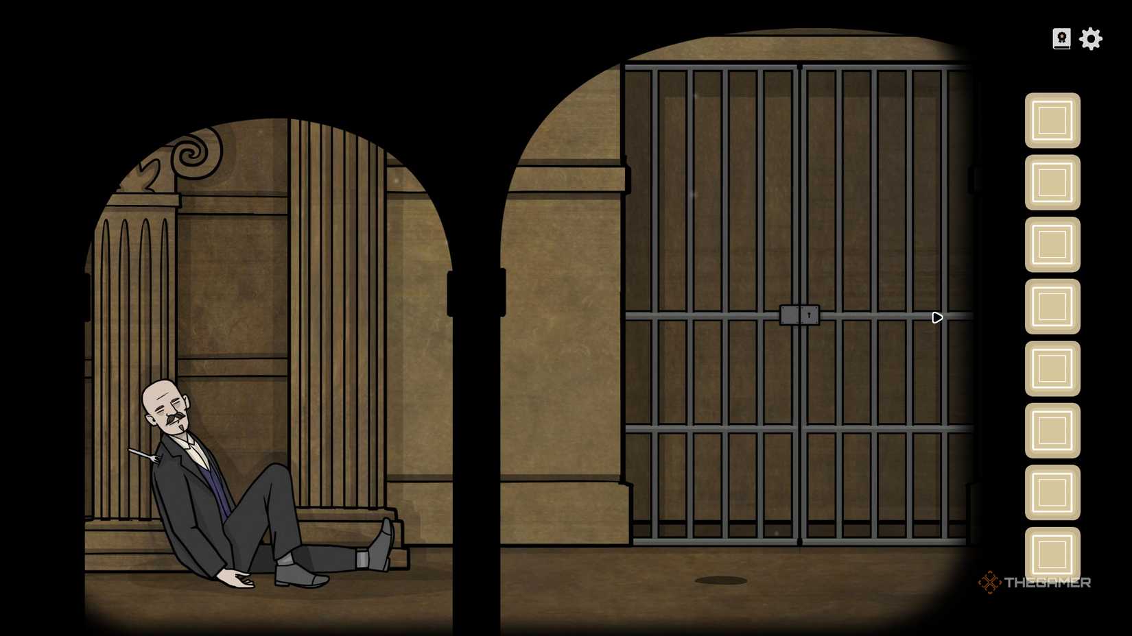 Aldous injured on the floor in Servant of the Lake.