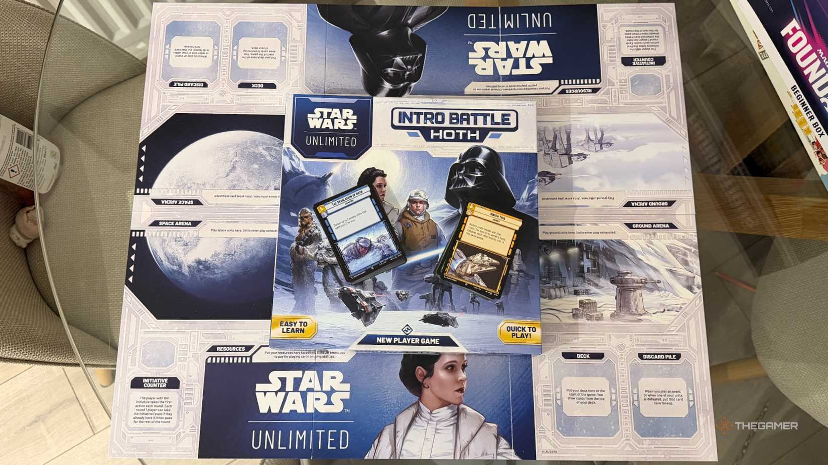 An image of the Star Wars Unlimited Intro Battle Hoth box set.