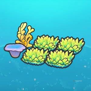 Basin Tall Grass And Coral Habitat in Pokemon Pokopia