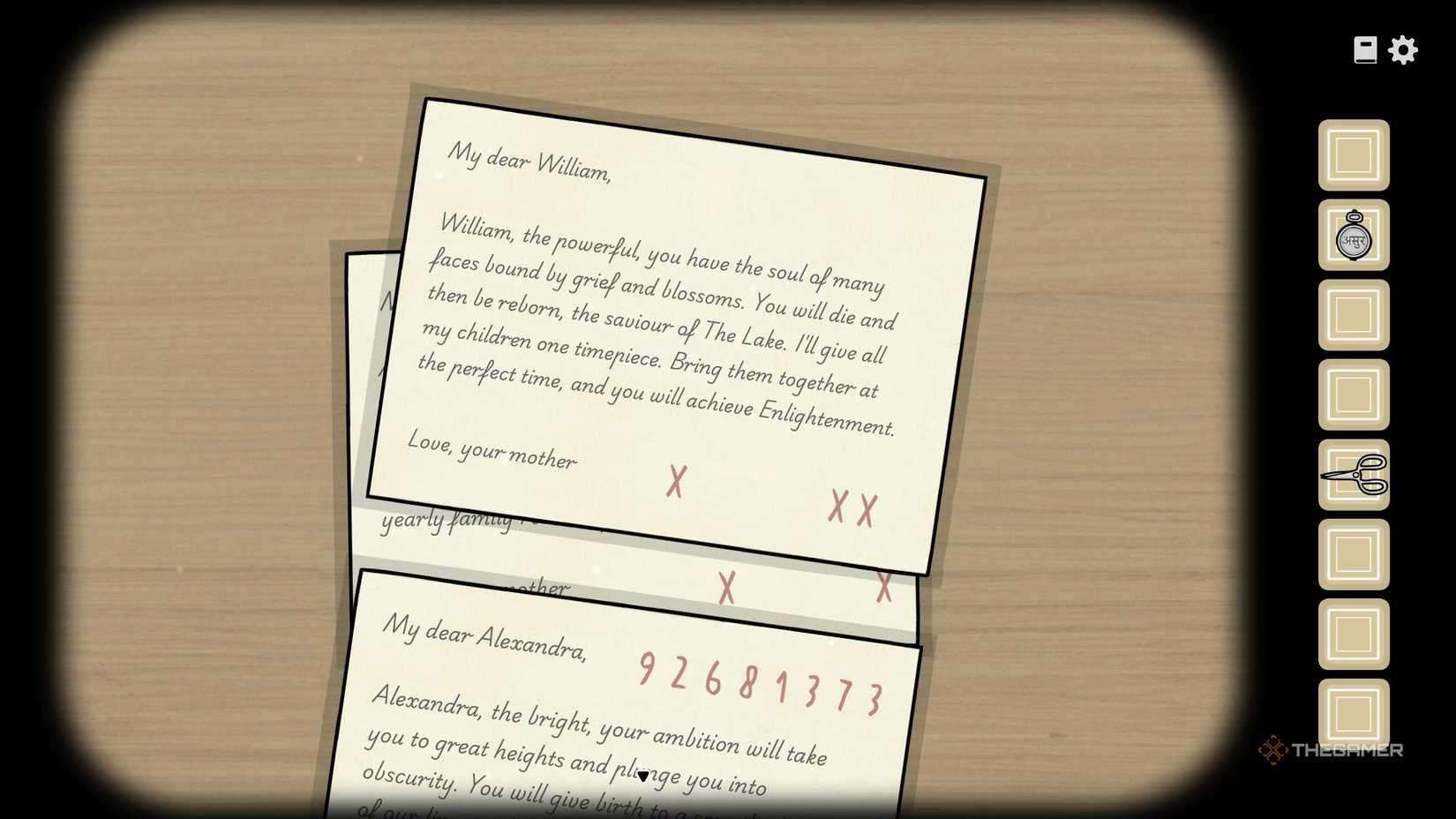Bathroom note puzzle in Servant of the Lake.