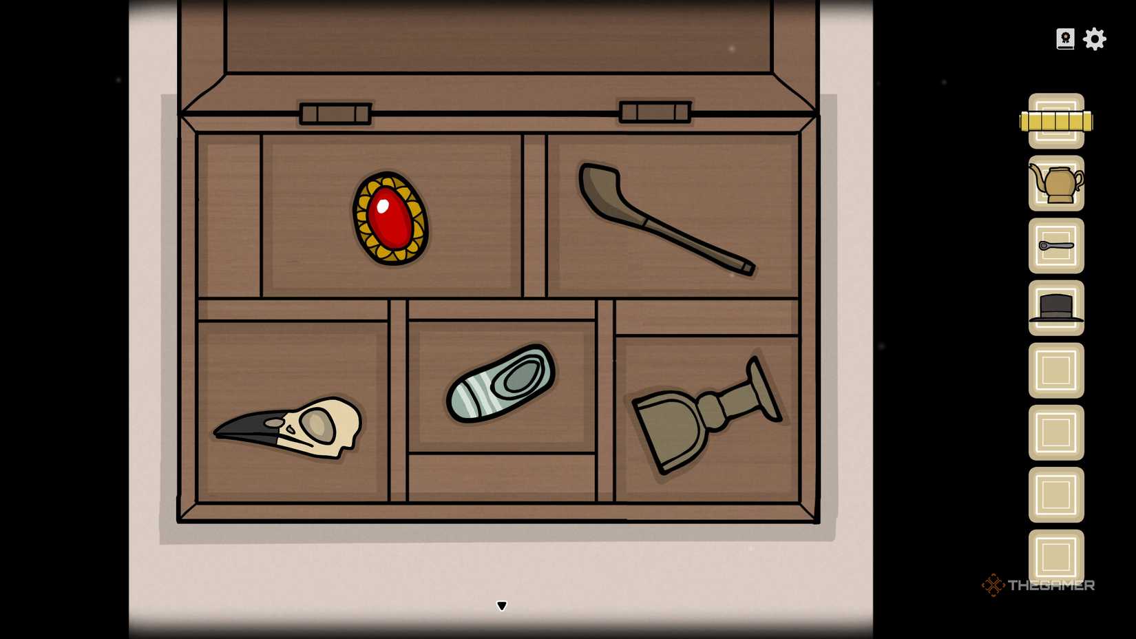 Box puzzle solution in Servant of the Lake.