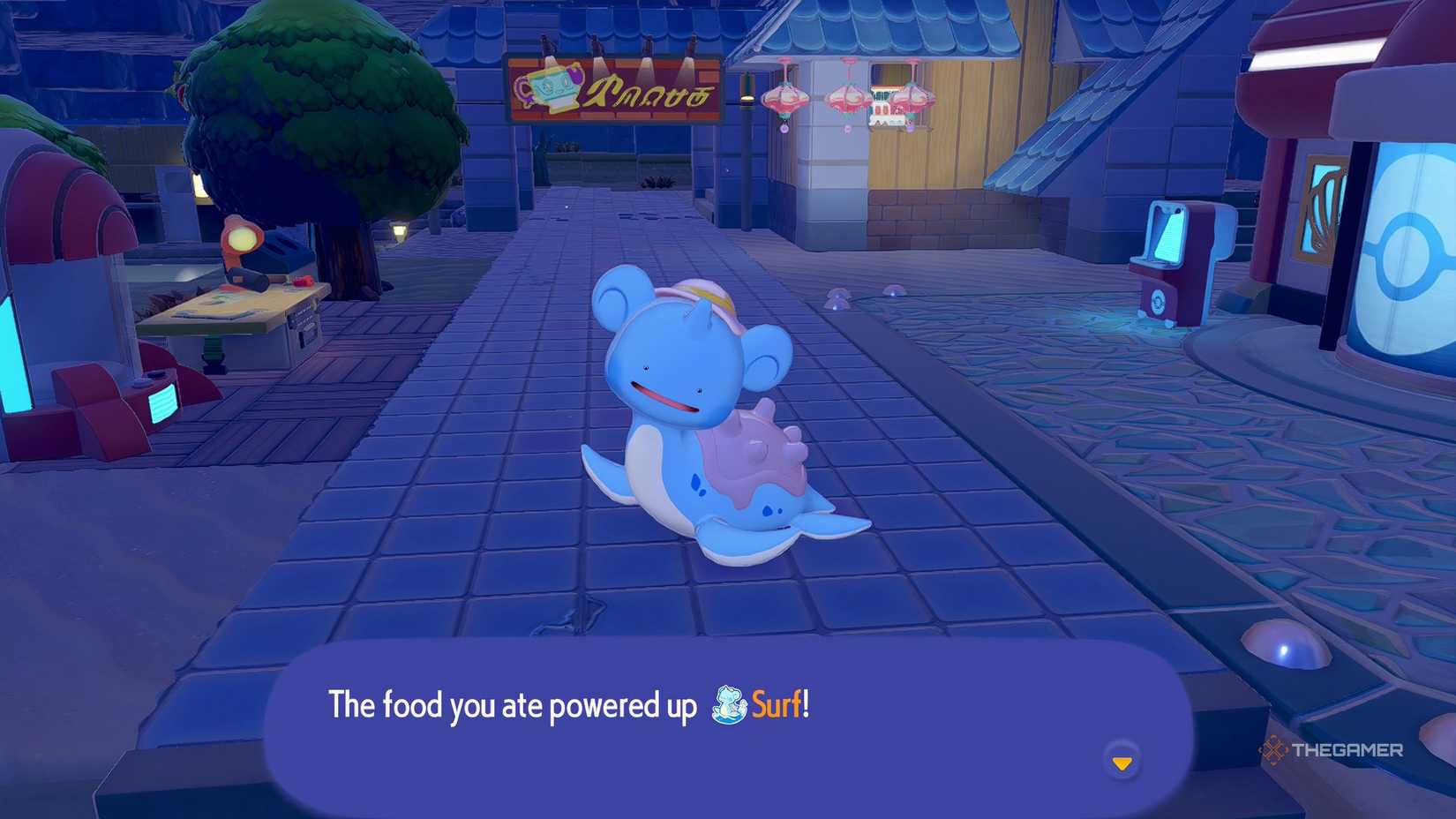 Ditto as Lapras posed in Pokemon Pokopia.