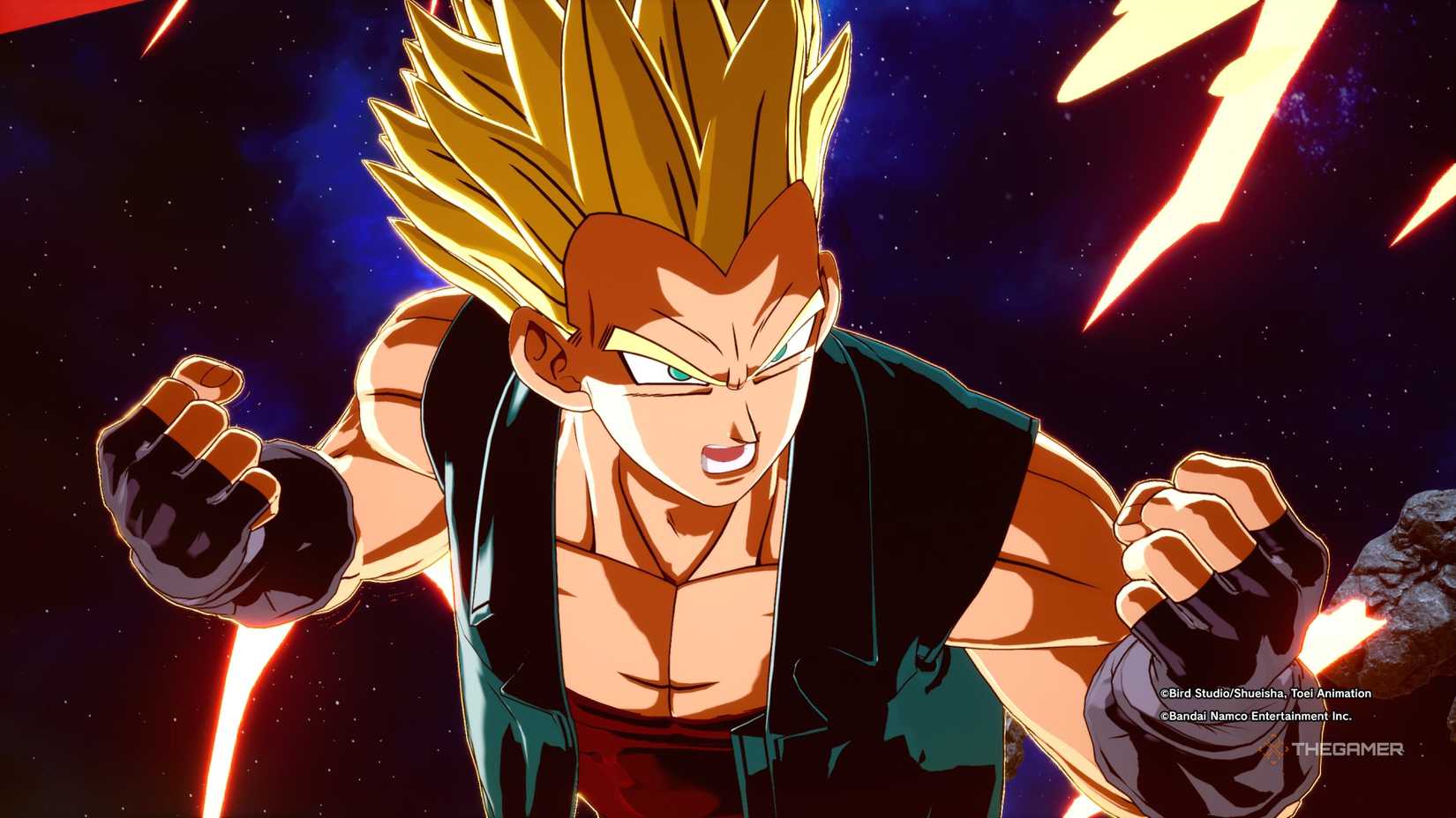 Super Saiyan GT Vegeta in Dragon Ball: Sparking Zero's Super Limit Breaking Neo DLC.