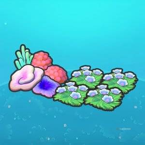 Swaying Flower Bed And Coral Habitat in Pokemon Pokopia