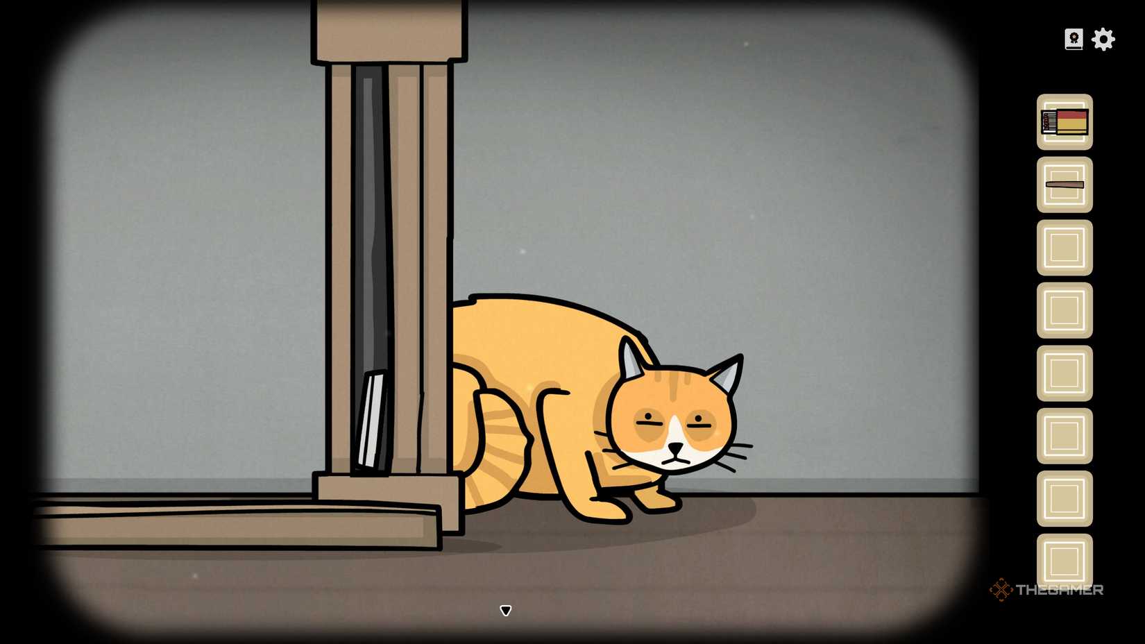 The hidden note beside the cat in Servant of the Lake.