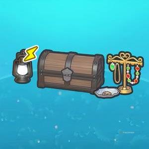 Treasure Chest And Sparkling Jewels Habitat in Pokemon Pokopia