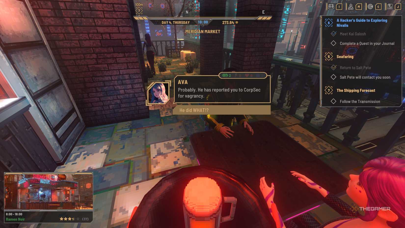 A player unlocking their tier 1 buisness permit in Nivalis Nights.