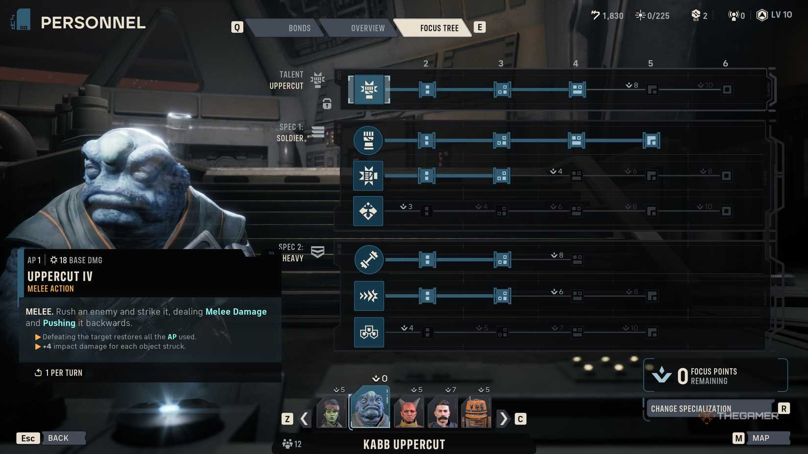 A player using the best Kabb build in Star Wars Zero Company.