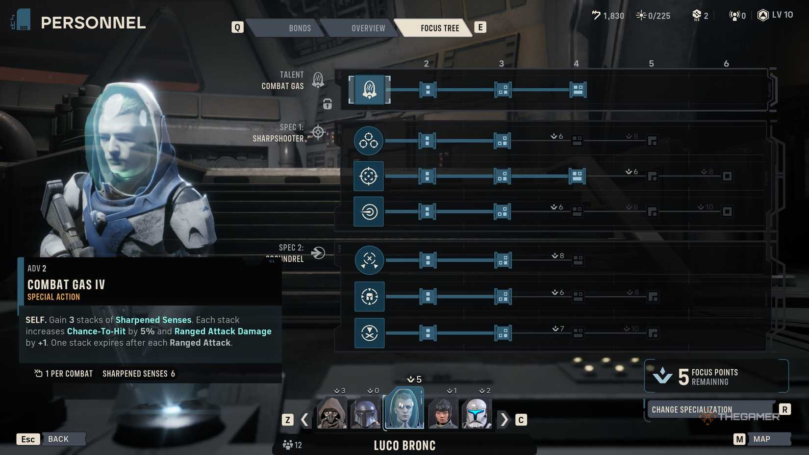 A player using Luco's best build in Star Wars Zero Company.