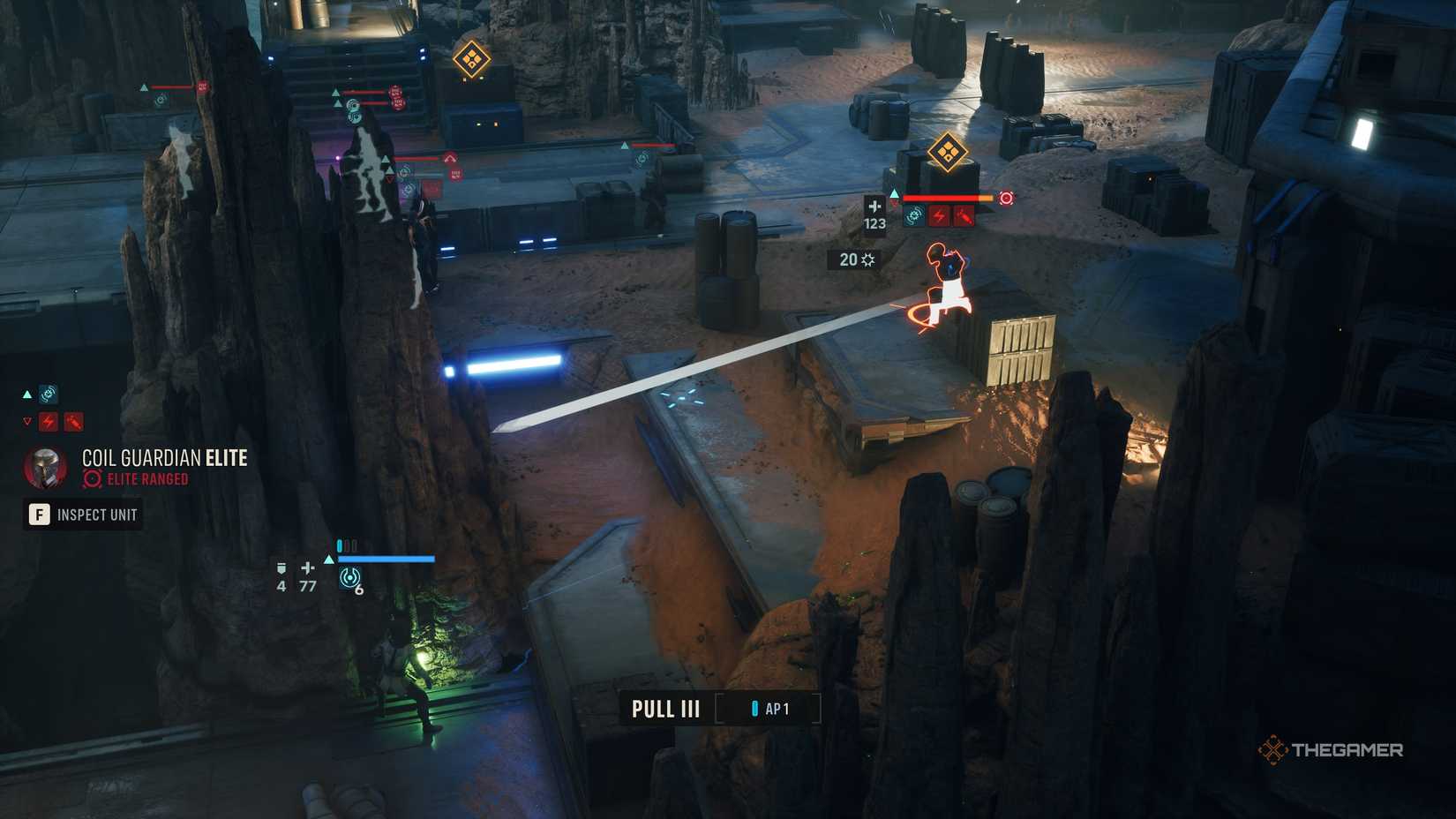 A player using the best Tel-Rea build in Star Wars Zero Company.