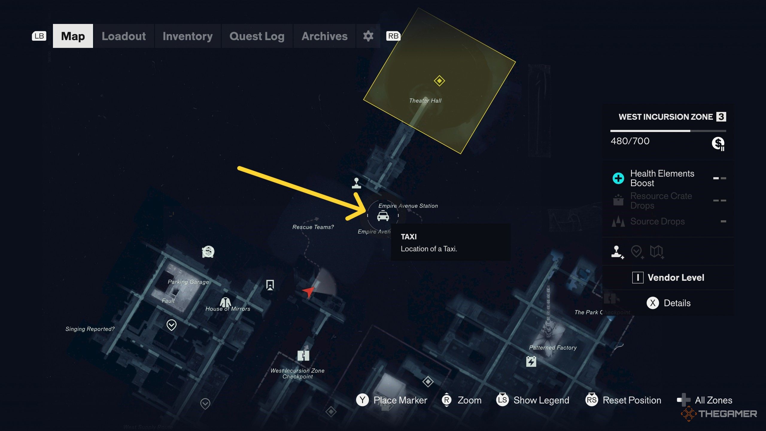 A player locating all taxis for The Last Taxi quest in Control Resonant.