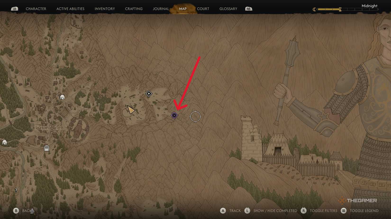 A player using the best early game weapons in The Blood of Dawnwalker.