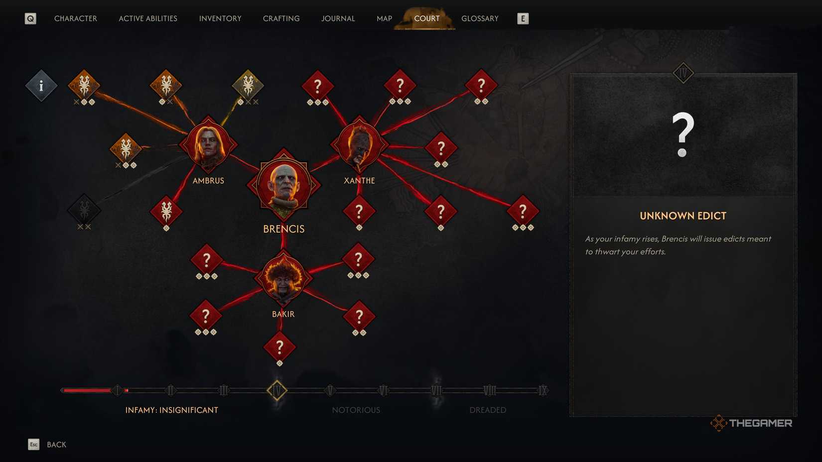 A player unlocking the Silver Trader so they can sell silver in The Blood of Dawnwalker.