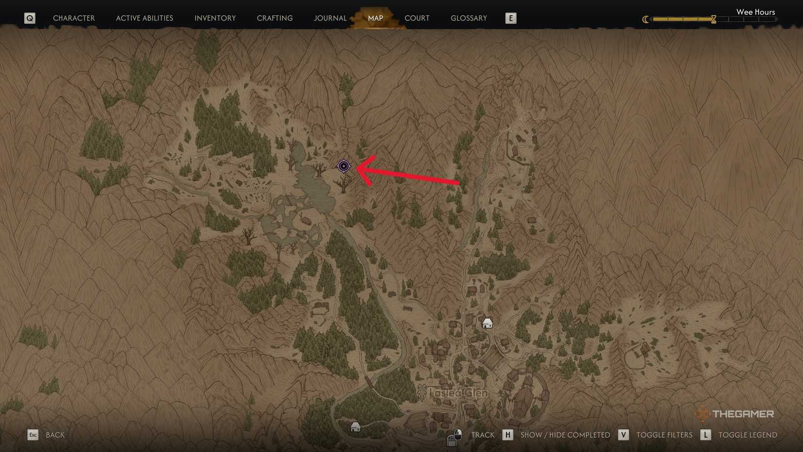 A player unlocking the Silver Trader so they can sell silver in The Blood of Dawnwalker.