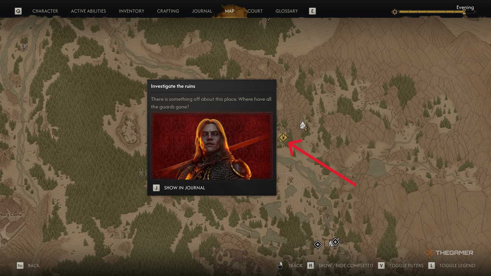A player picking draining or killing Ambrus in The Blood of Dawnwalker.