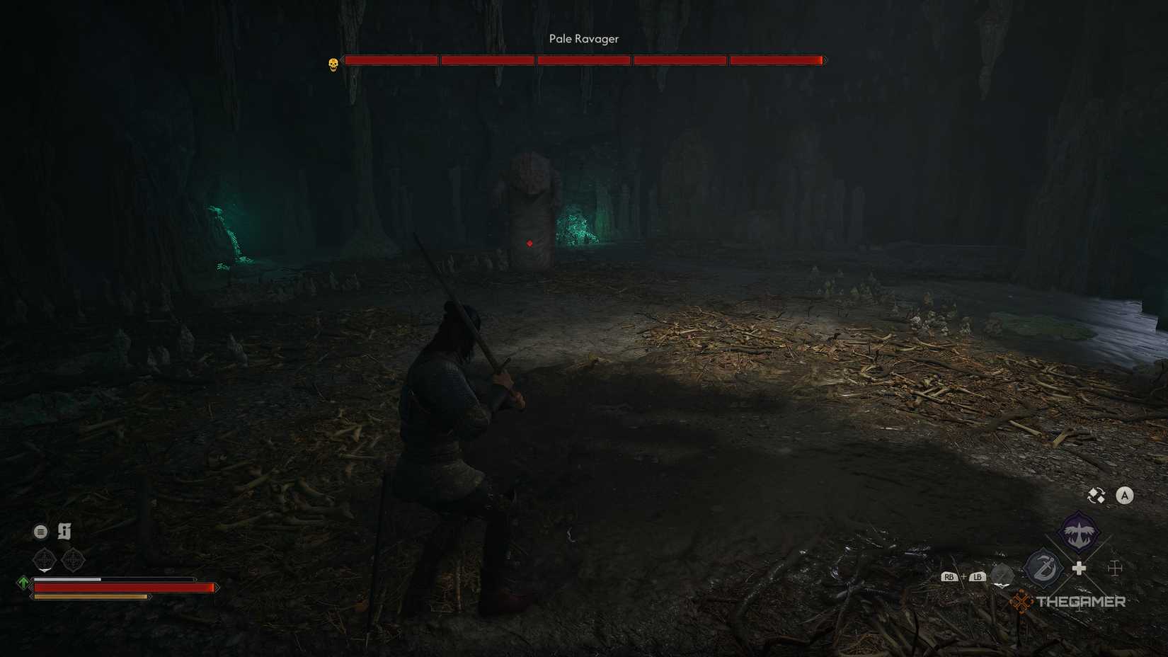 A player picking draining or killing Ambrus in The Blood of Dawnwalker.