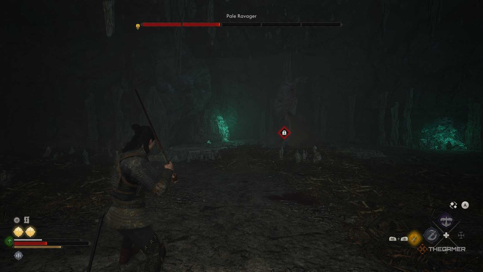 A player picking draining or killing Ambrus in The Blood of Dawnwalker.