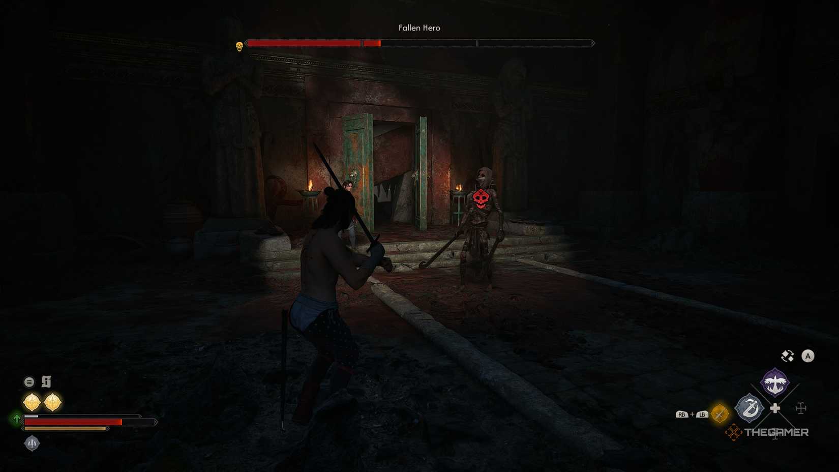 A player picking the right choice for the Font of Life in The Blood of Dawnwalker.