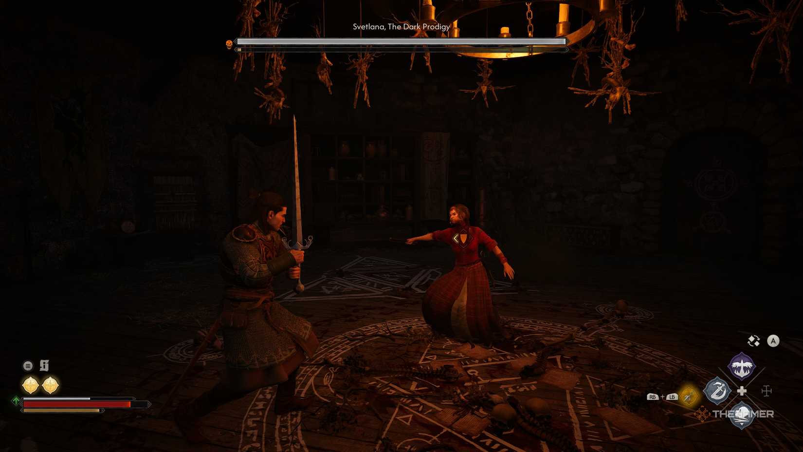 A player beating the Home Sweet Home quest in The Blood of Dawnwalker.