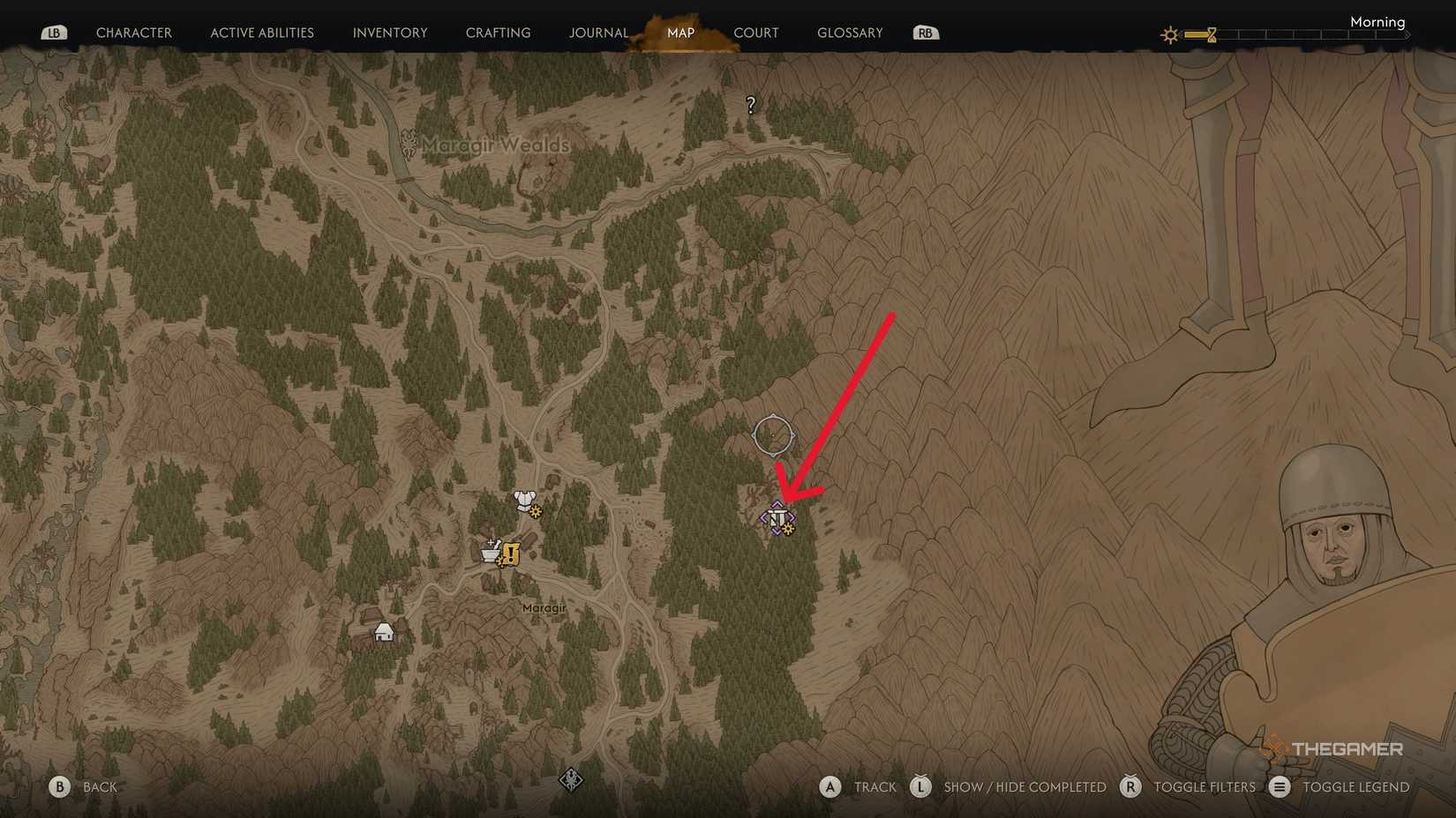 A player locating all Ancient Circle sites in The Blood of Dawnwalker.