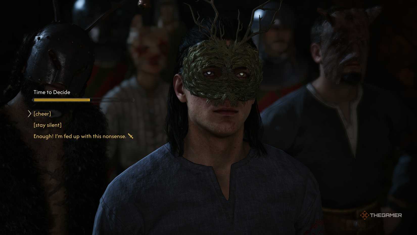 A player deciding to kill or drain Bakir in The Blood of Dawnwalker.