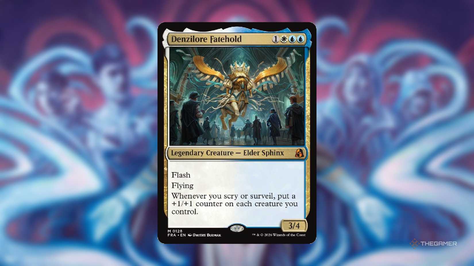 An image of the Dezilore Fatehold card from MTG Reality Fracture.