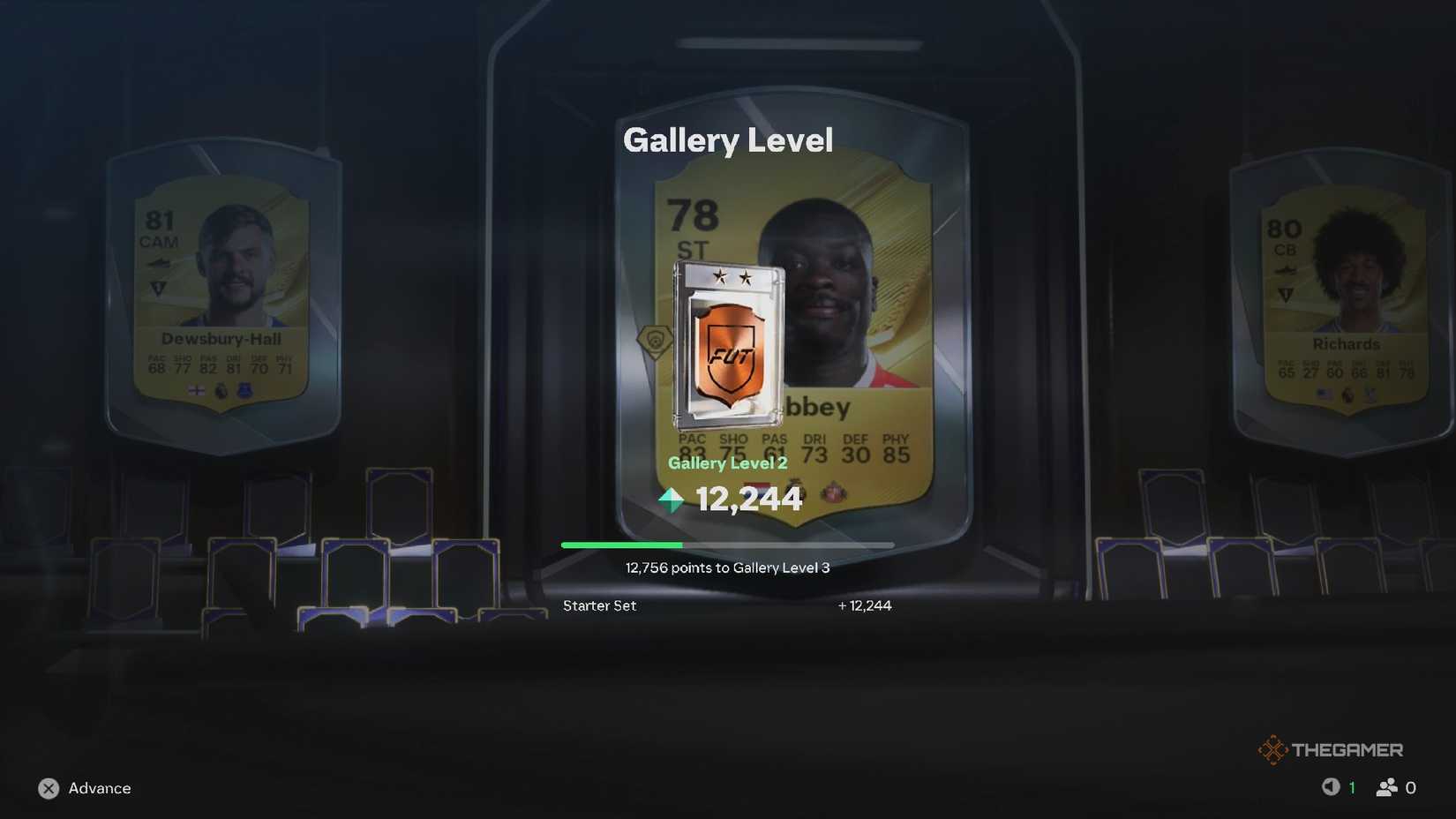 An image of the Gallery level progressing in FC 27.