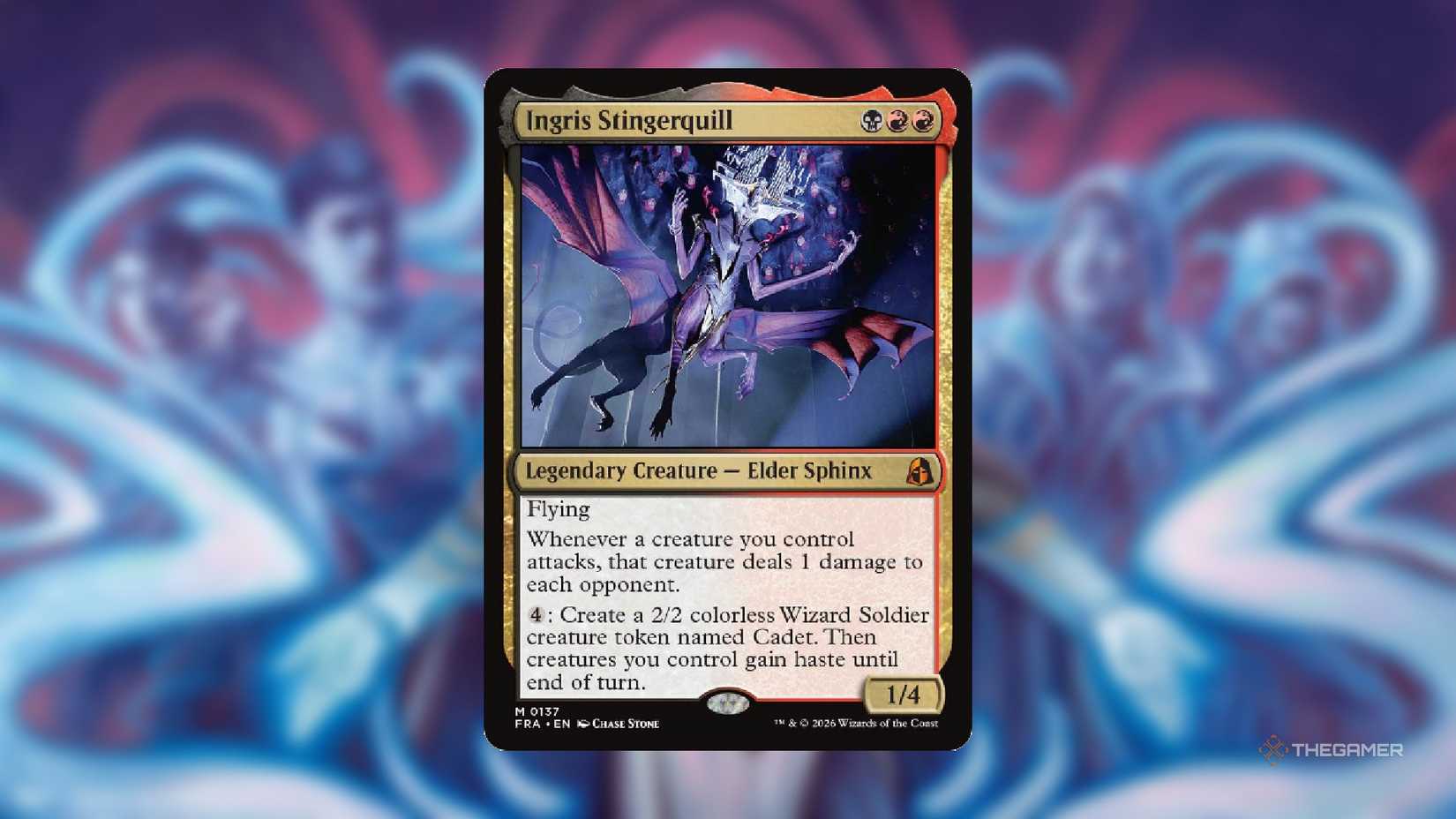 An image of the Ingris Silverquill MTG card frm Reality Fracture.