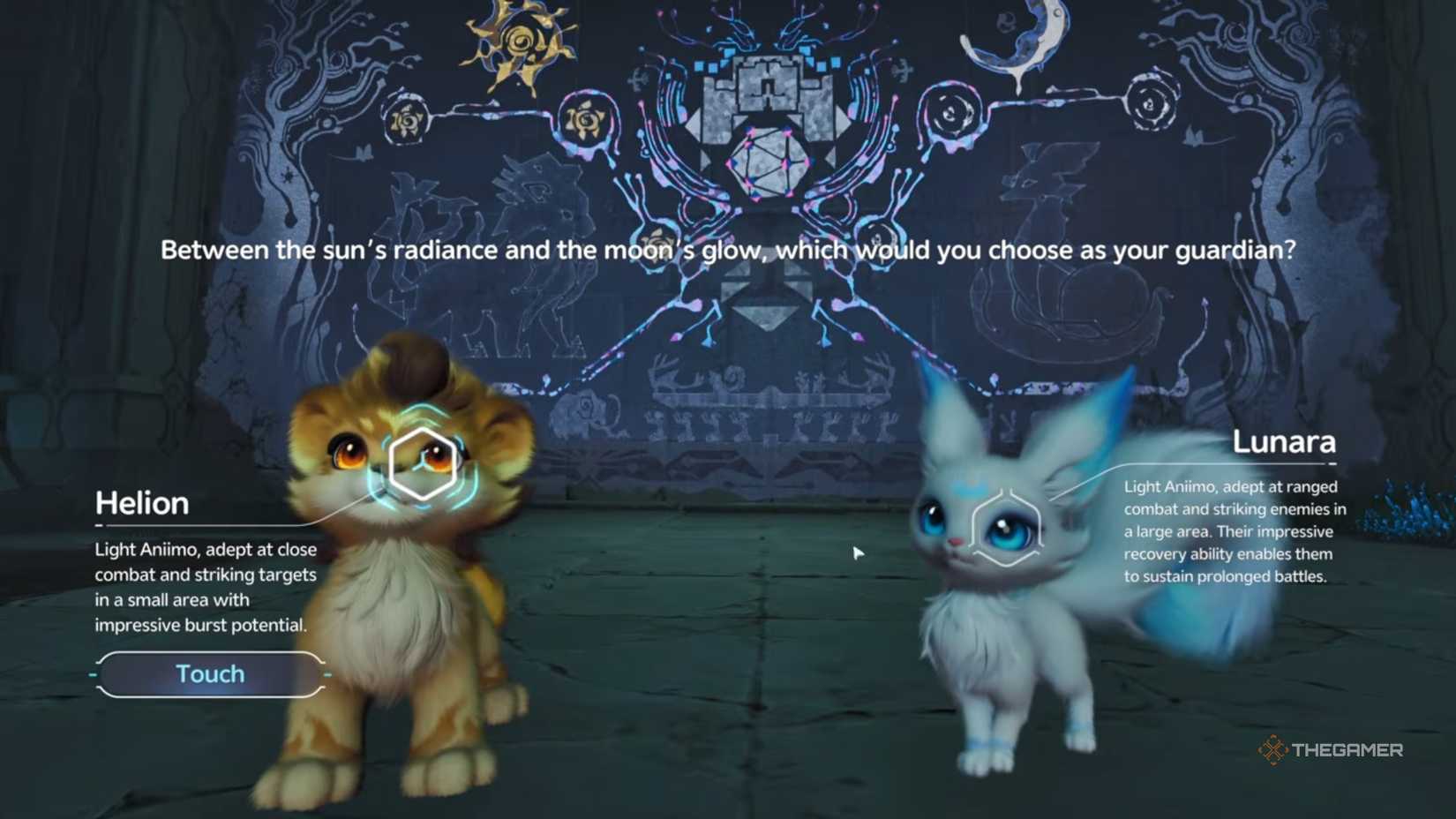 Aniimo characters in front of the blue bakcdrop