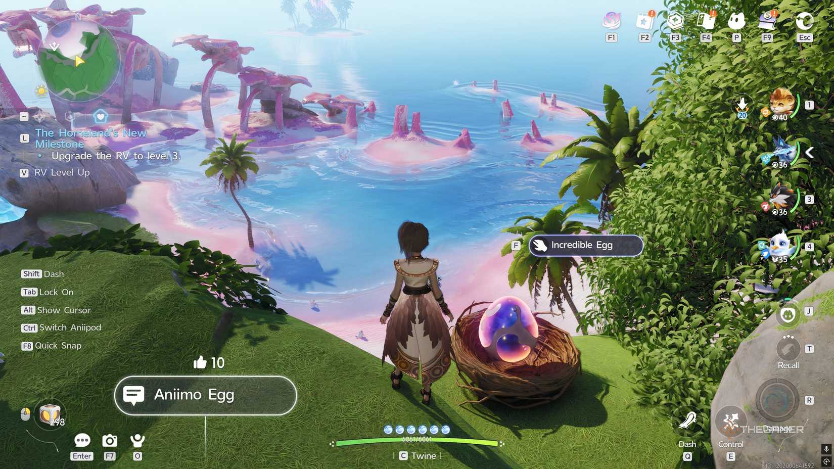 An Aniimo player has found an Aniimo Egg.