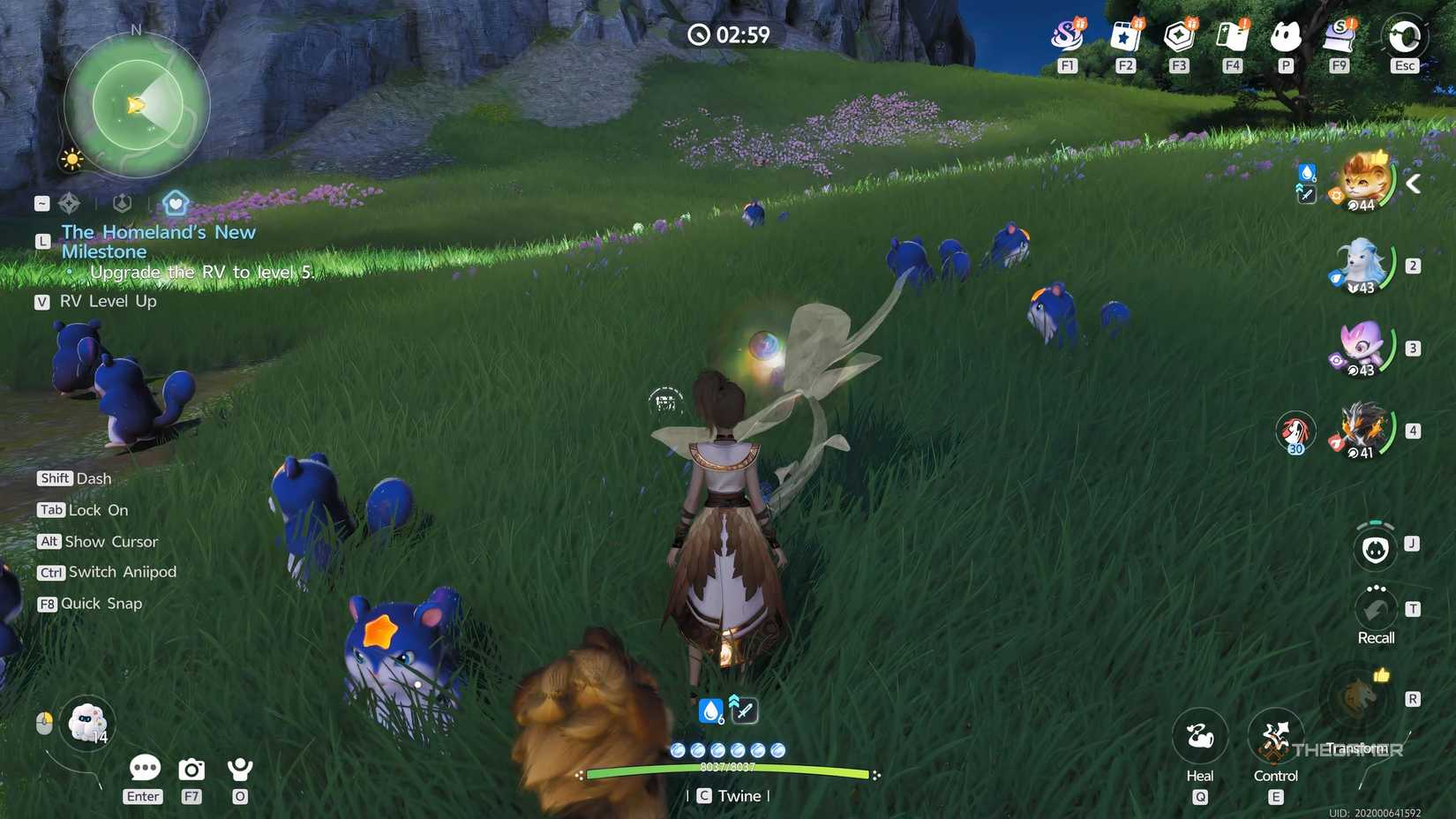 A bunch of wild Aniimo have spawned during a Wild Surge.