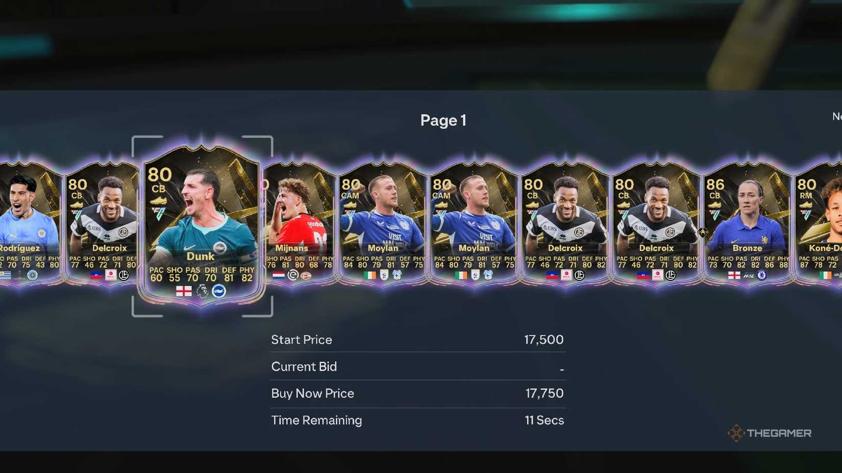 Base Holographic TOTW cards from FC 27.