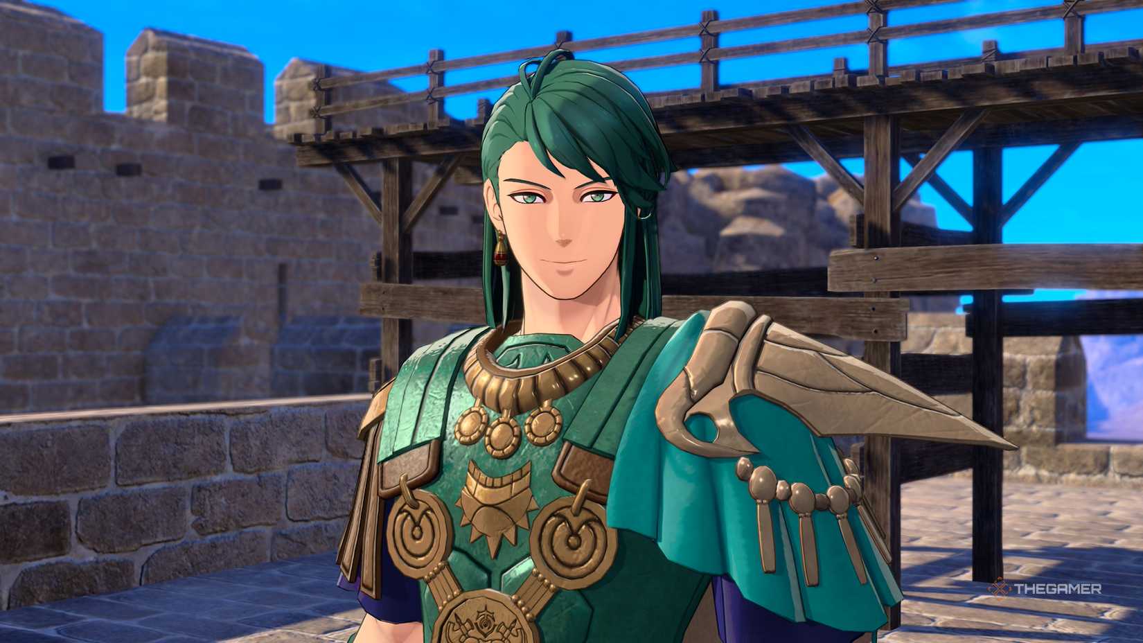 Creek during a cutscene in Fire Emblem Fortune's Weave.