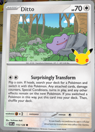 Regular Pokemon of the 30th Anniversary Collection.