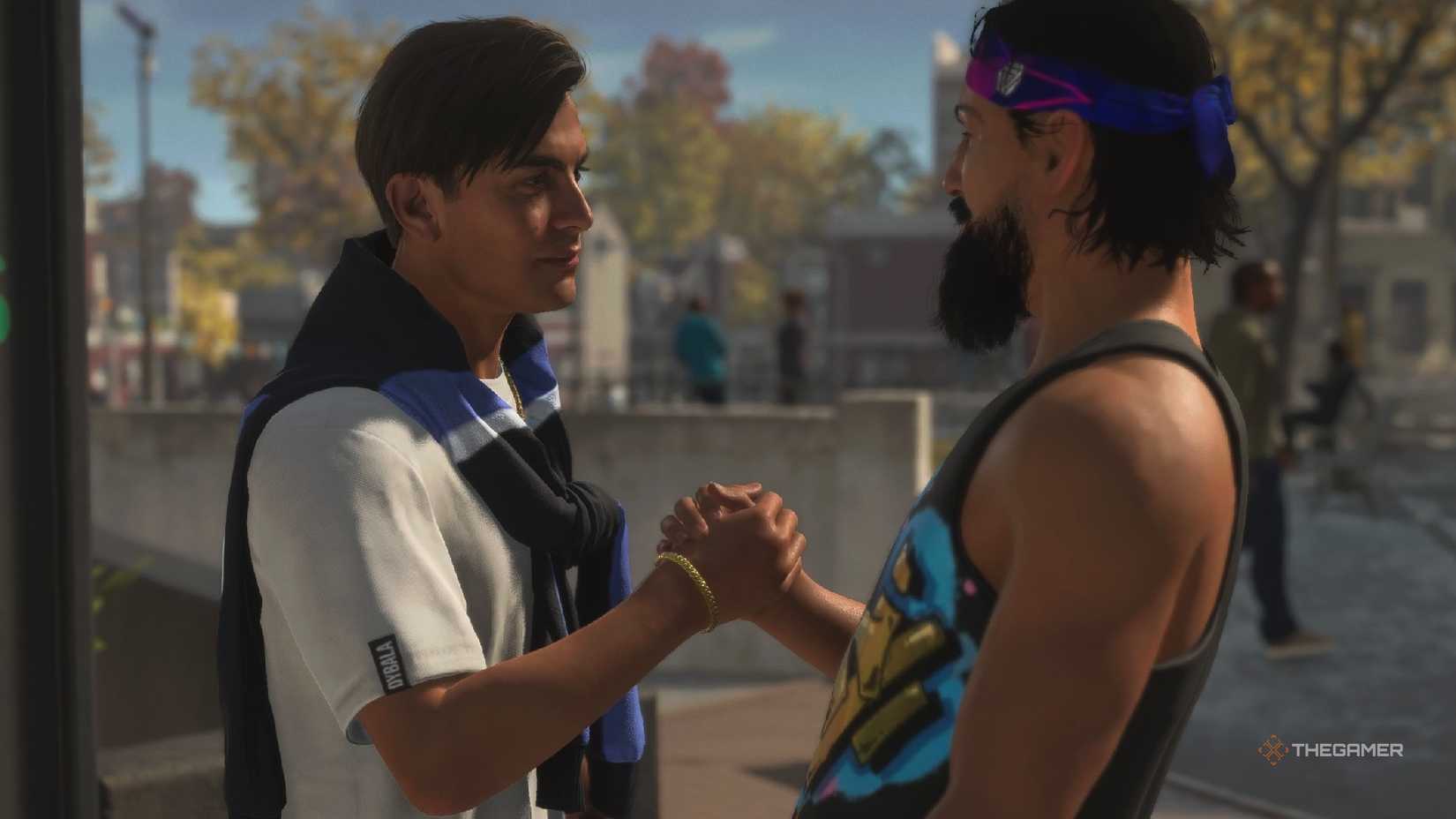 Dybala and player character in FC 27.